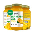 MAX FIT Sea Moss Gel Raw (12 Flavors) 24Oz Wildсrafted Gold Sea Moss Gel from Saint Lucia | 92 Vitamins and Minerals | Pure Raw+Non-Gmo | Vegan Superfood