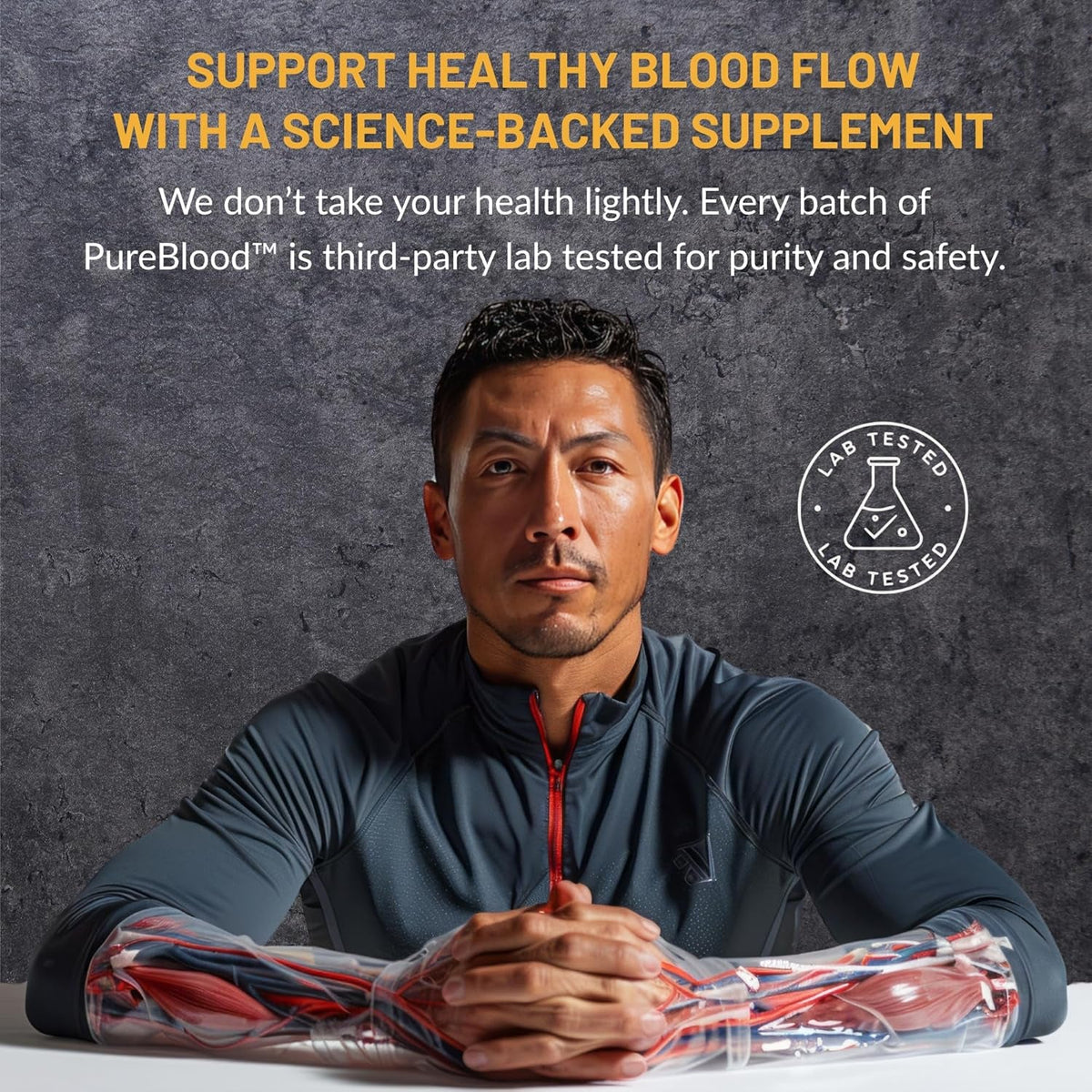 Pure Blood - Advanced Circulatory Support, Clinically Dosed Ingredients, Cholesterol & Lipid Balance, Clean + Transparent Formula, 120 Capsules