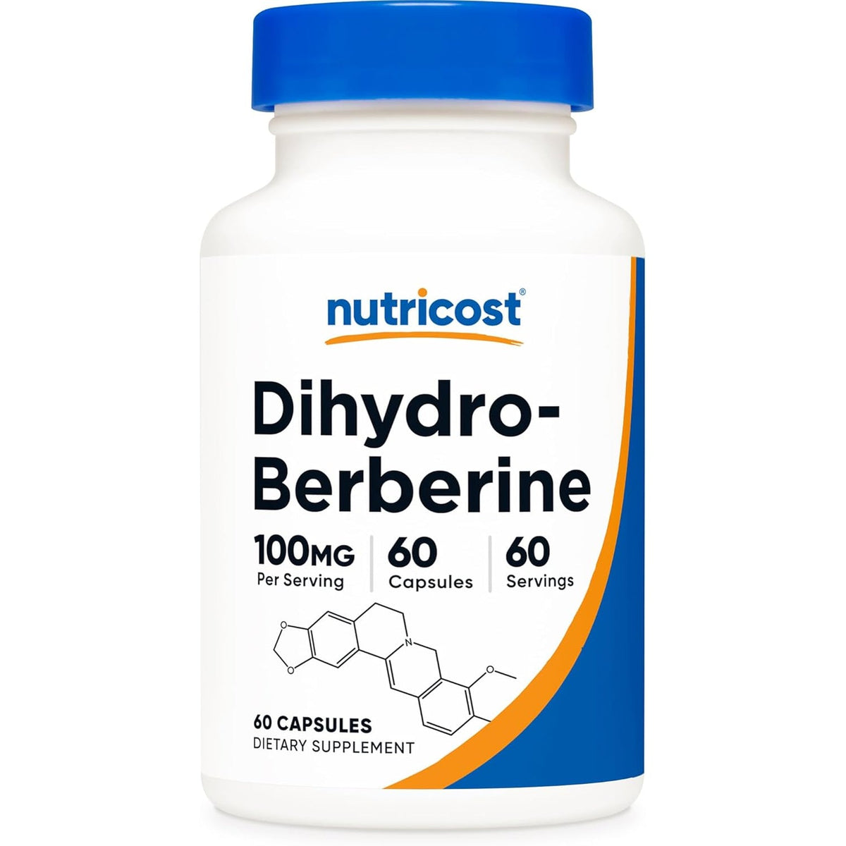 Nutricost Dihydroberberine Capsules (100Mg, 60 Capsules) - More Bioavailable Metabolite of Berberine