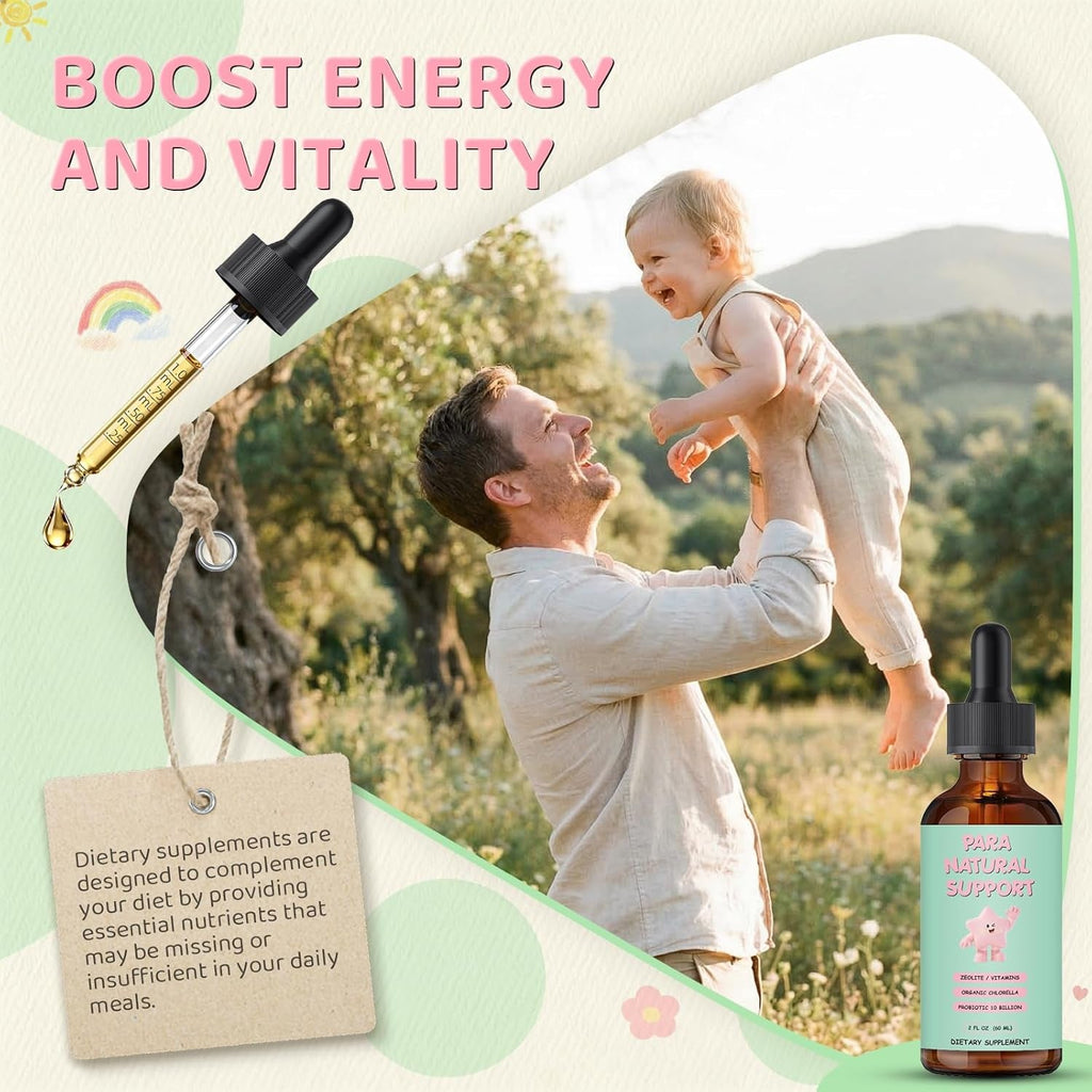 Parasite Cleanse for Humans & Kids,Parasite Cleanse Liquid Drops with Wormwood, Black Walnut, Clove, Zeolite, Organic Chlorella, Oregano & Probiotics – Alcohol-Free, 2 Fl Oz (30 Servings)