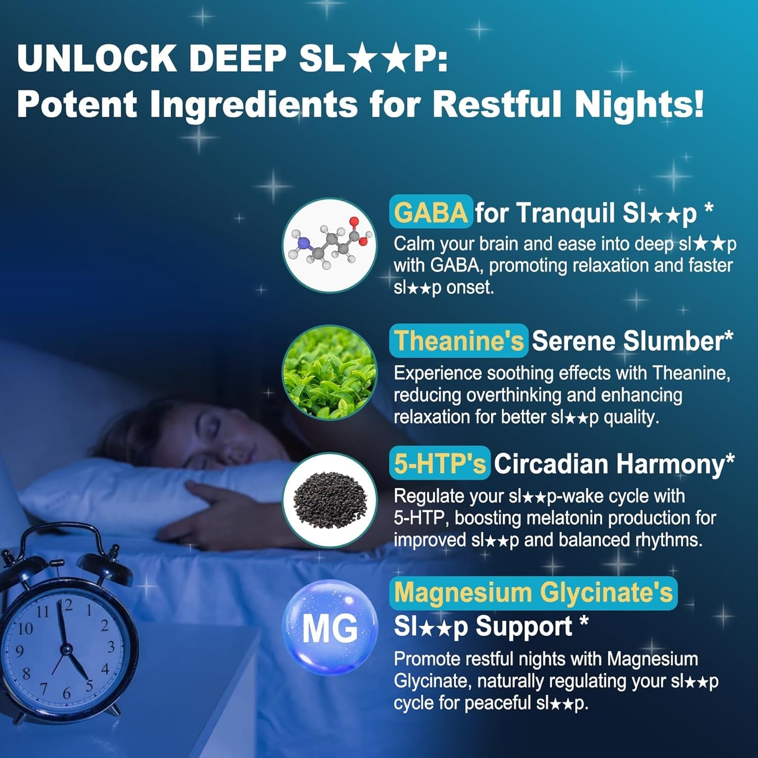 GABA Supplement - 1000 Mg Liposomal Form for Optimal Absorption, GABA with L-Theanine, Magnesium Glycinate, 5HTP, Vitamin D3 for Calm, Relaxation, Mood, Restful Night - Melatonin-Free 120 Softgels.
