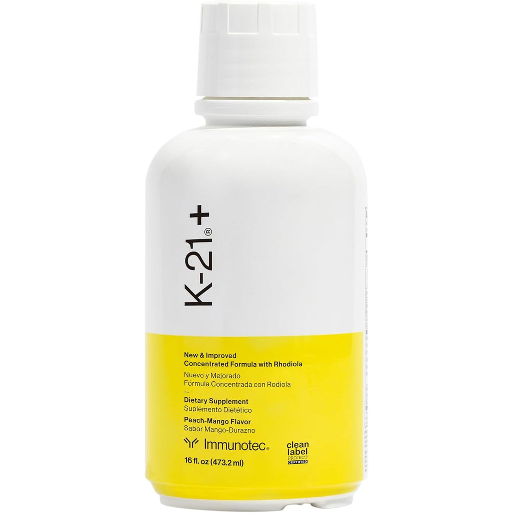 Immunotec K-21+ Adaptogen Liquid Supplement – Rhodiola Rosea + 21 Botanicals + 4 Mineral Complex | Stress, Focus and Immune Support | Gluten Free, Vegan, No Artificial Sweeteners