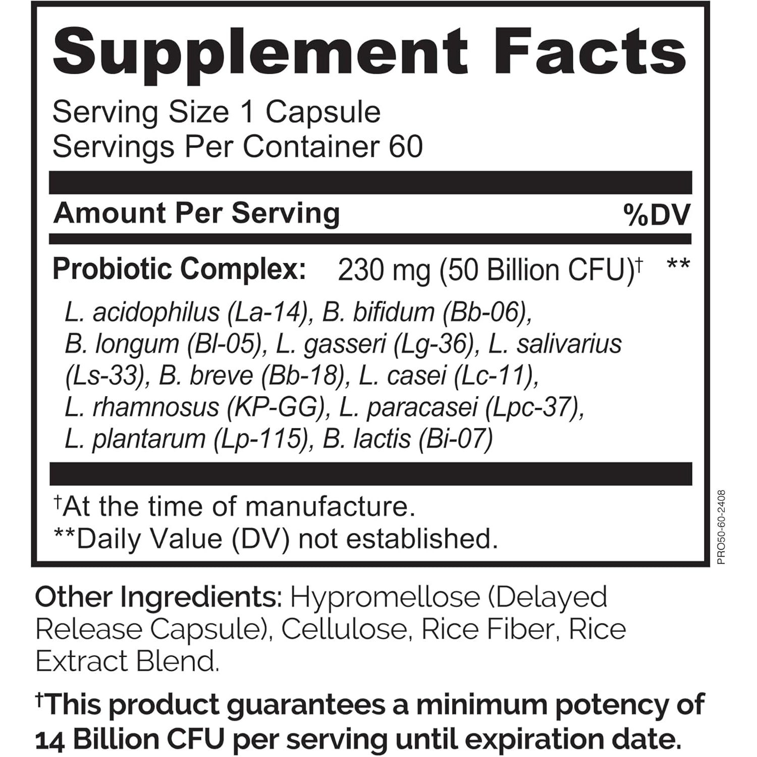NATURELO Probiotics for Digestive Health, 50 Billion CFU, 60 Vegetarian Capsules, 11 Strains, Daily Use Supplement, Delayed Release, No-Fridge, Boosts Immune System, Probiotics for Women & Men