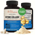 Live Conscious beyond Collagen Multi Collagen Capsules - Types I, II, III, V & X - Hydrolyzed Blend with Biotin & Vitamin C for Hair, Skin, Nails 90 Capsules
