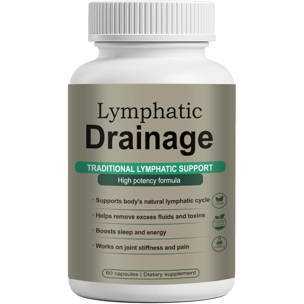 Lymphatic Drainage Capsules – Natural Herbal Blend with Dandelion, Burdock, Kelp & Echinacea – Supports Circulation & Fluid Balance