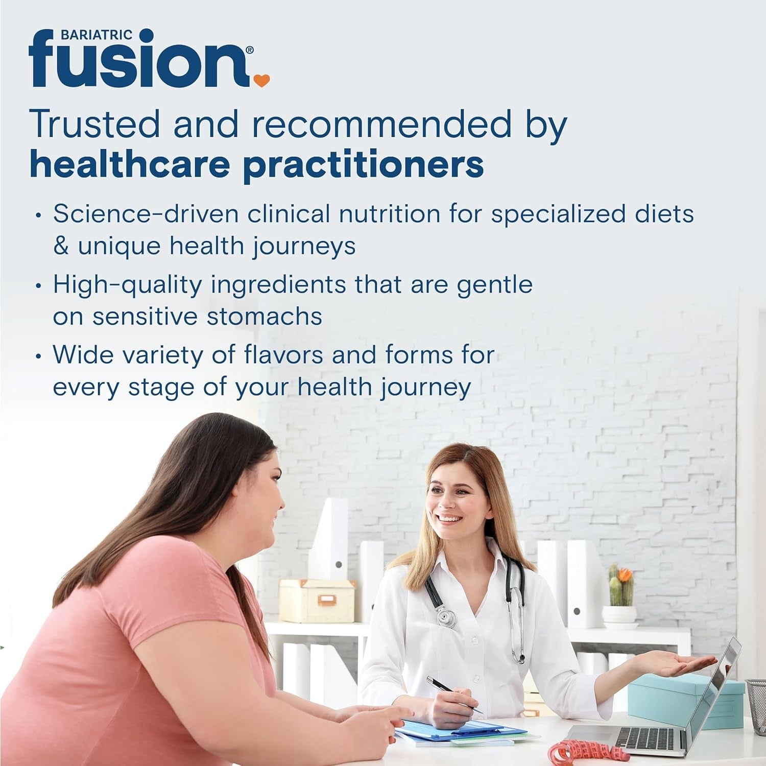 Bariatric Fusion GLP-1 plus | GLP Activate Receptors to Feel Full Faster and Longer* | Natural Supplement with Copaiba and Hops Extract | Gluten Free and Vegan GLP1 Supplement | 30 Capsules