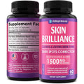 Glutathione Capsules - 1,500Mcg L-Glutathione Supplement with Vitamin C - Skin Tone Enhancer - Targets Dark Spots & Acne Marks - Antioxidant Supplement for Beauty & Health Support - 60 Skin Pills