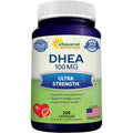 DHEA 100Mg Supplement – 200 Capsules – High Potency Dehydroepiandrosterone for Men and Women – Max Strength Pills for Brain Health, Energy, and Immune Function – Formulated in USA, Third-Party Tested