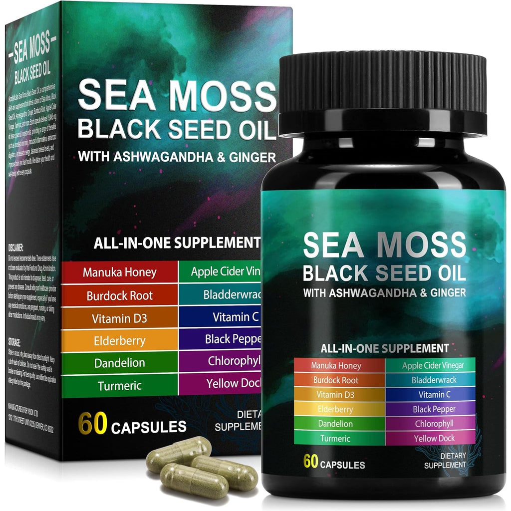 Sea Moss Black Seed Oil Capsules