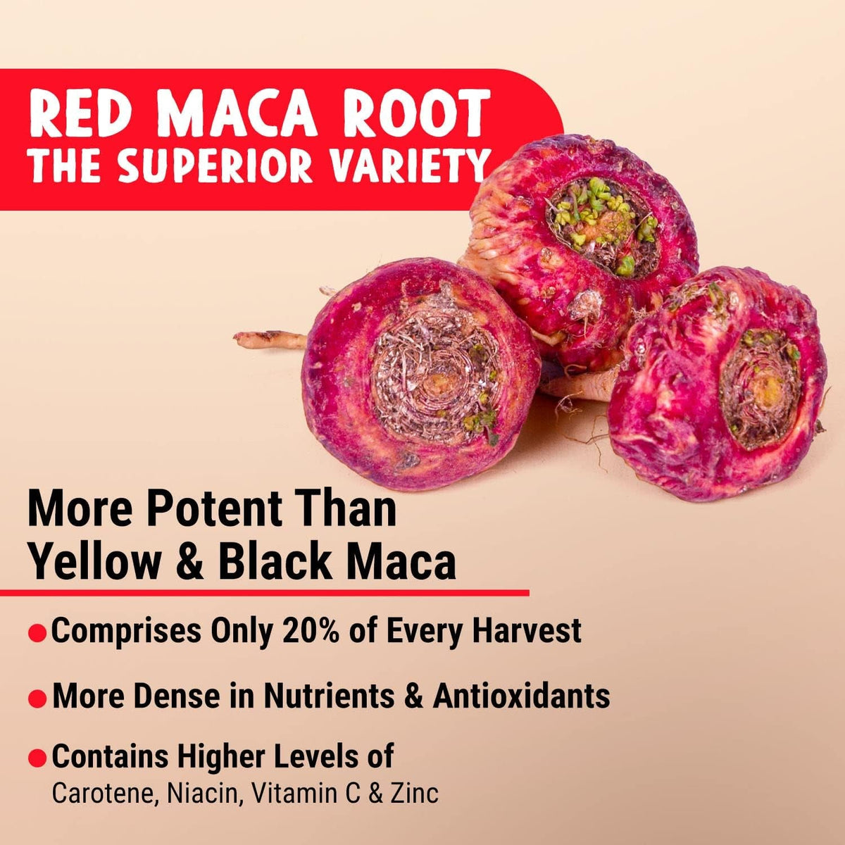 Maju Superfoods Organic Red Maca Root Capsules 120Ct - Women Focused Curve Enhancement Nutrition Booster Pills, Gain for Thighs, Powder in Pill Supplement