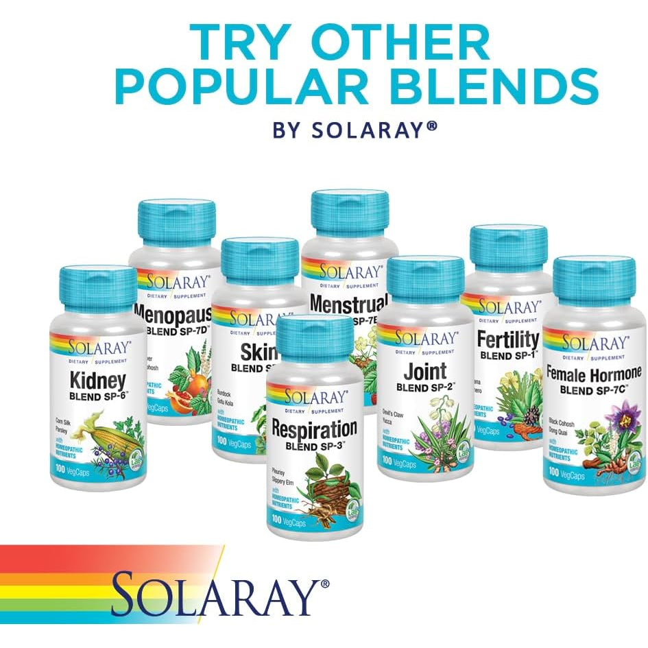 SOLARAY Thyroid Blend SP-26 | Herbal Blend W/Cell Salt Nutrients to Help Support Healthy Thyroid Function | Non-Gmo, Vegan | 100 Vegcaps