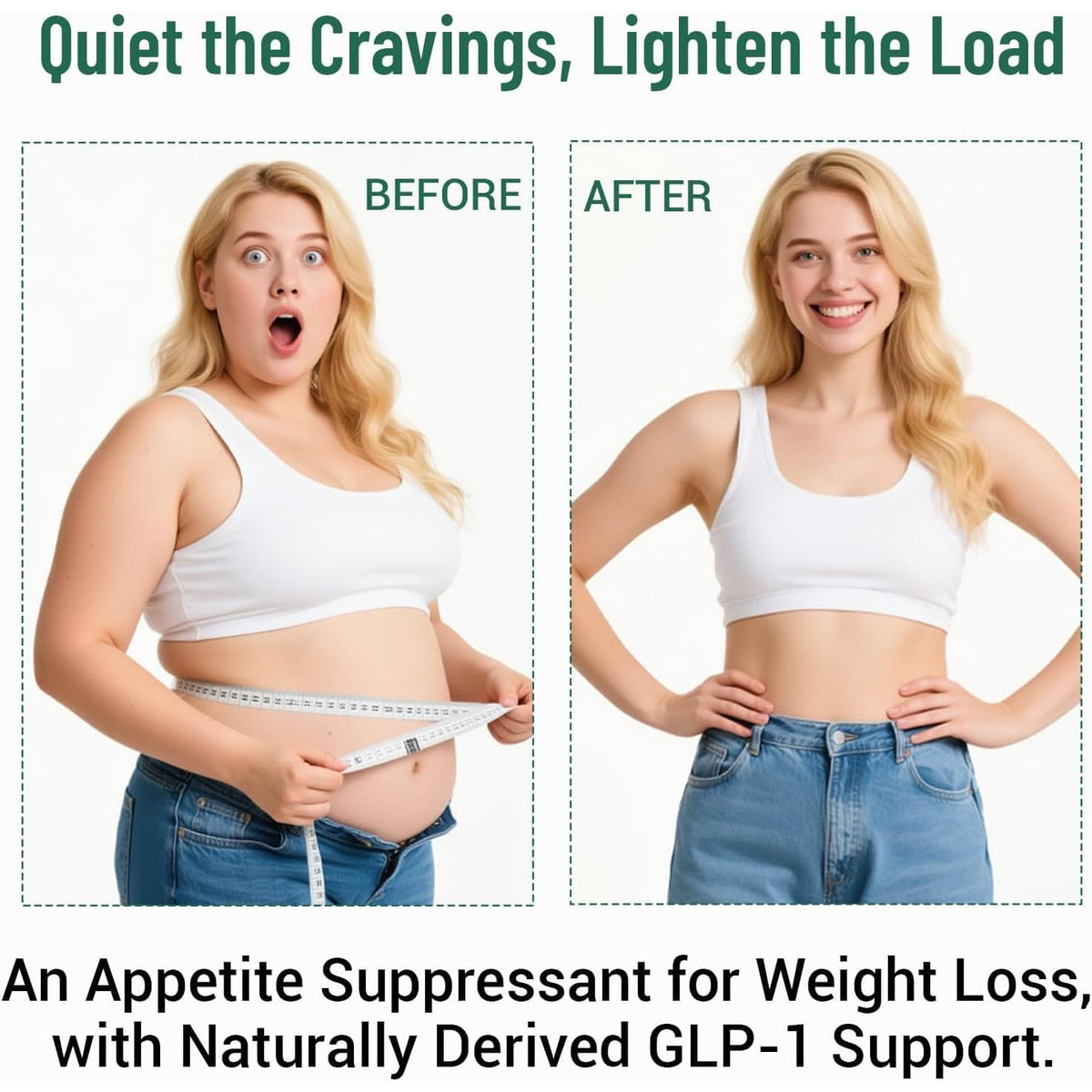Ooioo GLP-1 Weight Loss Supplement with Berberine, Ceylon Cinnamon & Probiotic Blend for Appetite, GLP-1 Activate, Metabolism & Gut, Vegan, Non-Gmo, Halal Capsules for Men & Women