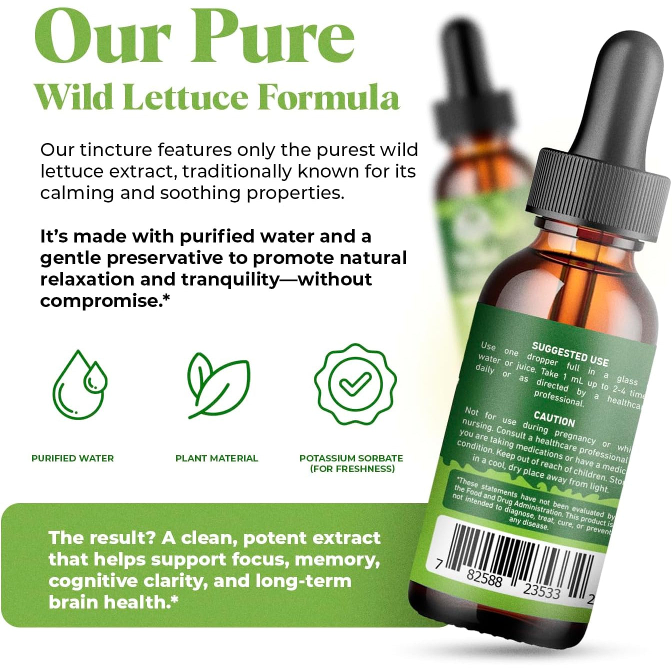 Amazing Botanicals Wild Lettuce 10X Extract Tincture 30,000 Mg (1 Fl Oz (Pack of 1))