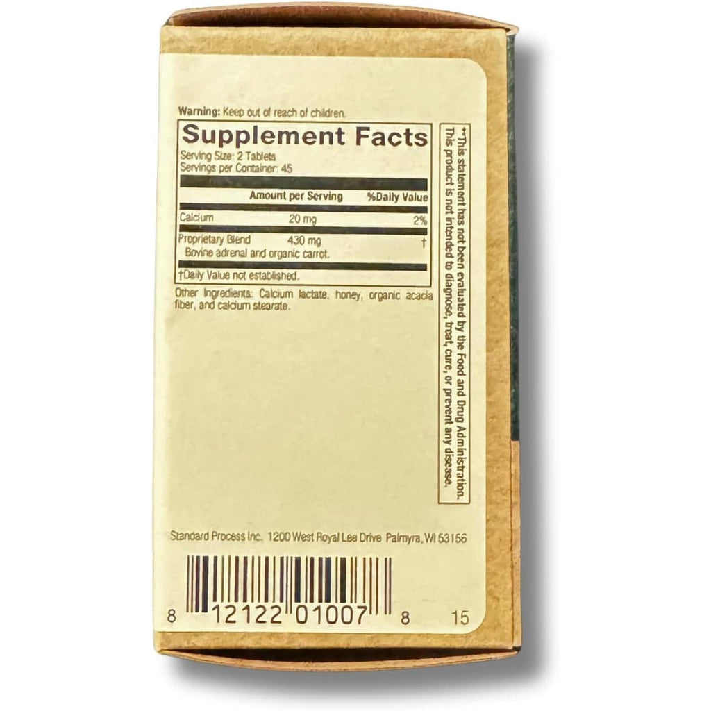Adrenal Desiccated – Natural Adrenal Support for Energy, Stress Resilience, and Immune Health – GF, 90 Tablets