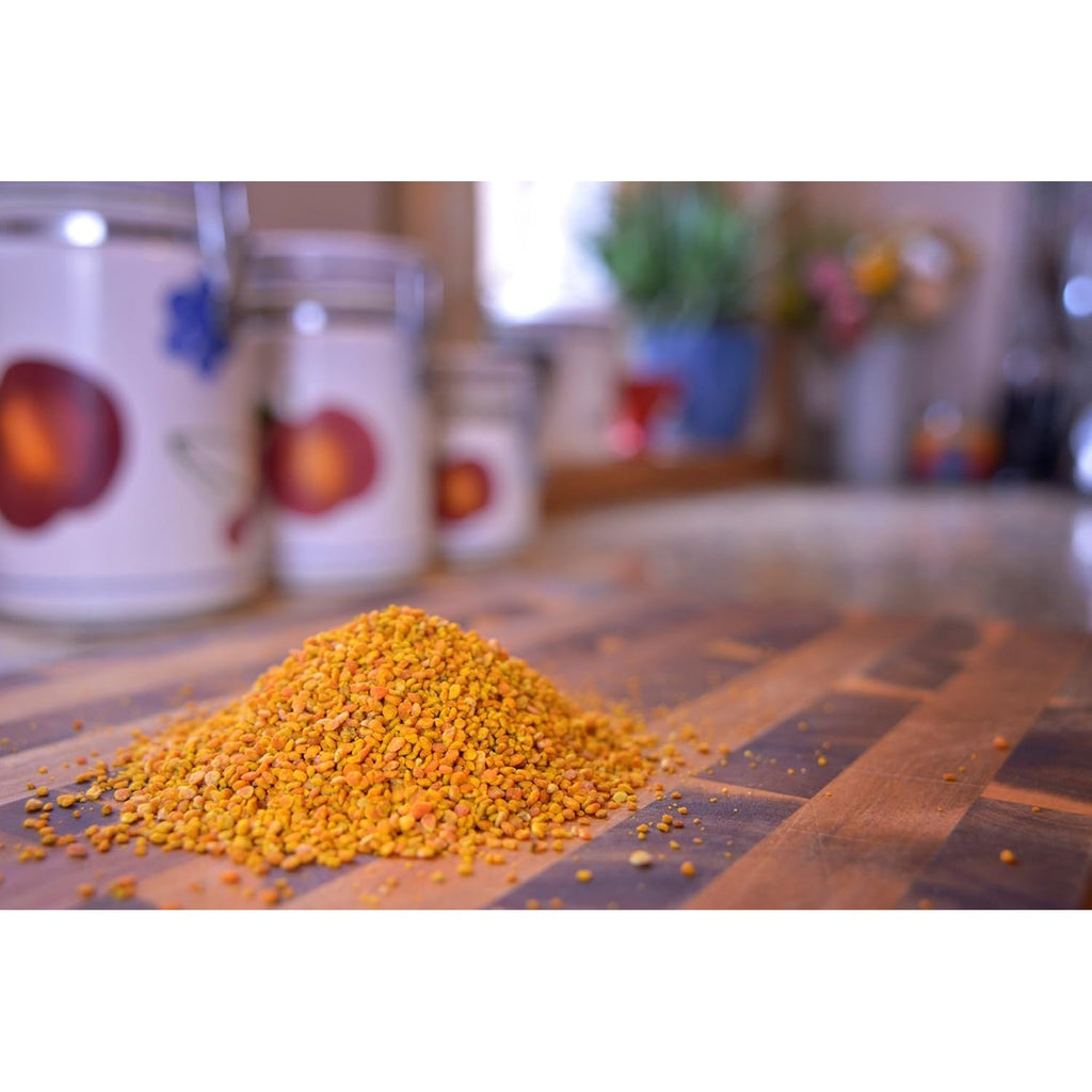 Greenbow Organic Bee Pollen - 100% USDA Certified Organic, Non-Gmo, Halal, Kosher Certified, GMP, Pure & Natural Bee Pollen - Superfood Packed with Proteins, Vitamins & Minerals - Gluten Free - 155G