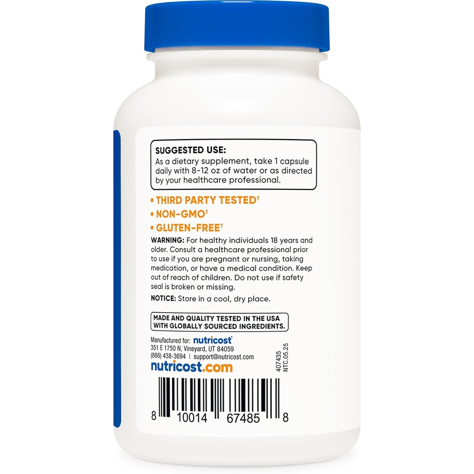 Nutricost Boron Capsules 10Mg, 240 Vegetarian Capsules, Gluten Free and Non-Gmo
