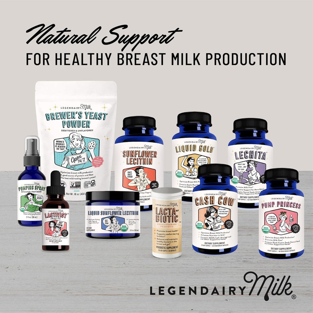 Legendairy Milk Lacta-Biotic Breastfeeding Probiotic | Lactation Supplements | Breast and Gut Health for Mom and Infant Immune Health for Baby | Daily Supplement for Healthy Lactation | 30 Count