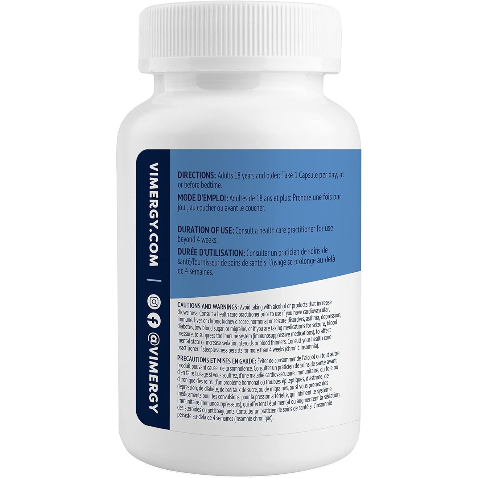 Vimergy Melatonin – Natural Sleep Aid – Sleep Supplement – Helps You Fall Asleep Faster & Stay Asleep Longer - Non-Gmo, Gluten-Free, Kosher, Soy-Free, Vegan, Paleo (120 Counts)