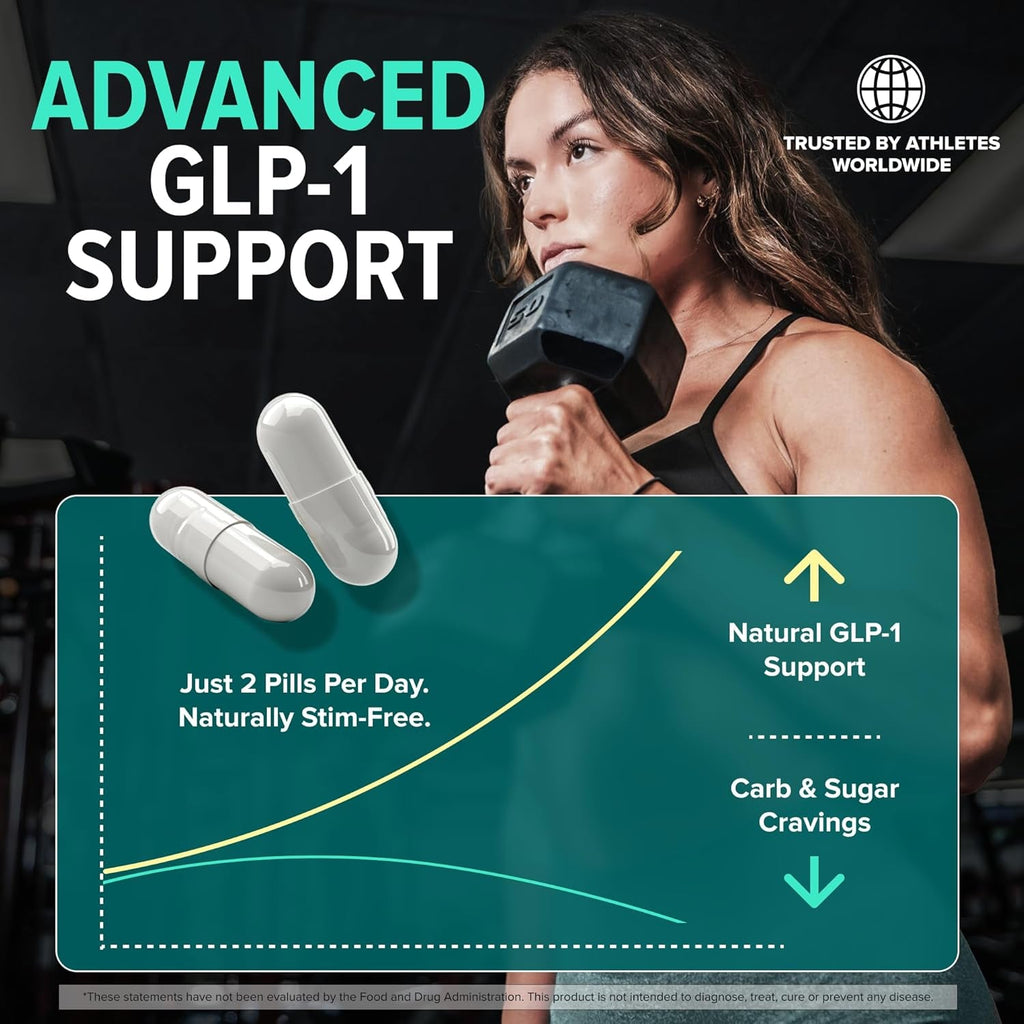 GLP-1 Supplement - Super Berberine Weight Management Support Healthy GLP-1 Naturally | Advanced Appetite Control & Metabolism Support with Clinically Studied Ingredients | Stimulant Free