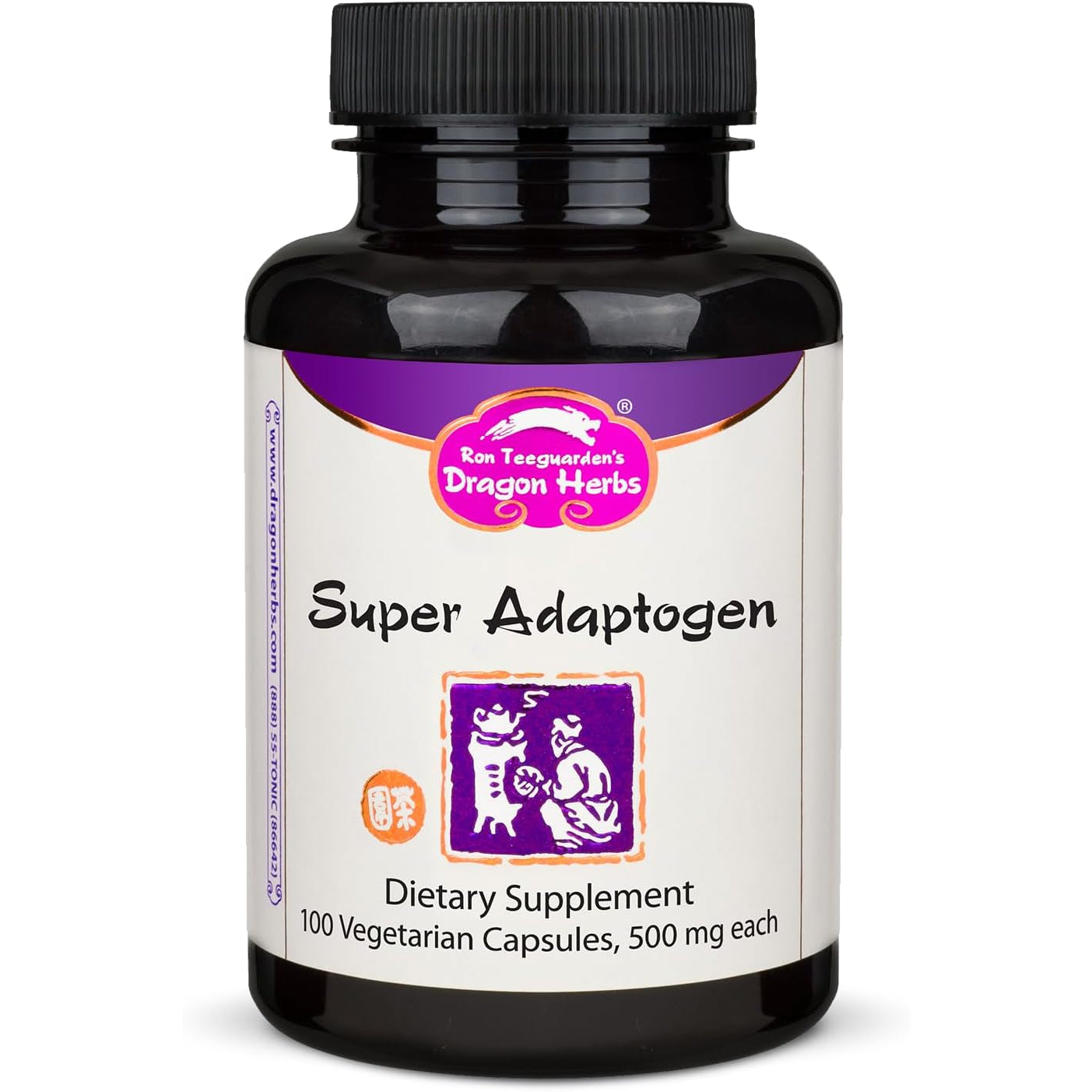 Dragon Herbs Super Adaptogen | All Natural Supplement to Support Well-Being, Mood, Immune Function, Strong Adaptive Response | All Natural Ingredients, Non-Gmo (100 Capsules, 500 Mg per Capsule)”