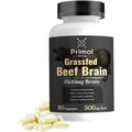 Primal Being Grassfed Beef Brain, Supports Memory, Mood, Focus, Energy, Cognitive Health - 90 Capsules, 1500Mg per Serving