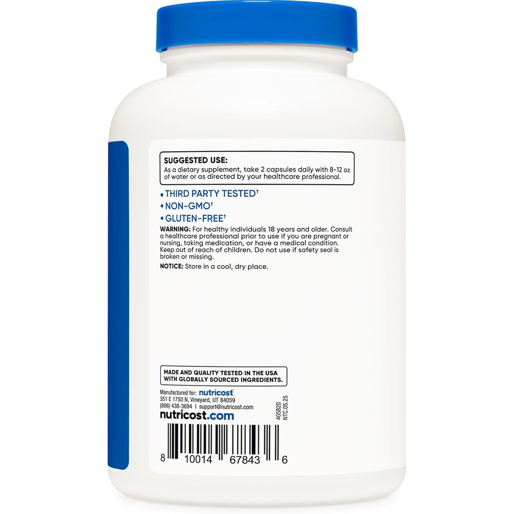 Nutricost EAA Capsules 1200Mg, 240 Capsules - Essential Amino Acids, 120 Servings - Non-Gmo, Gluten Free & Vegan