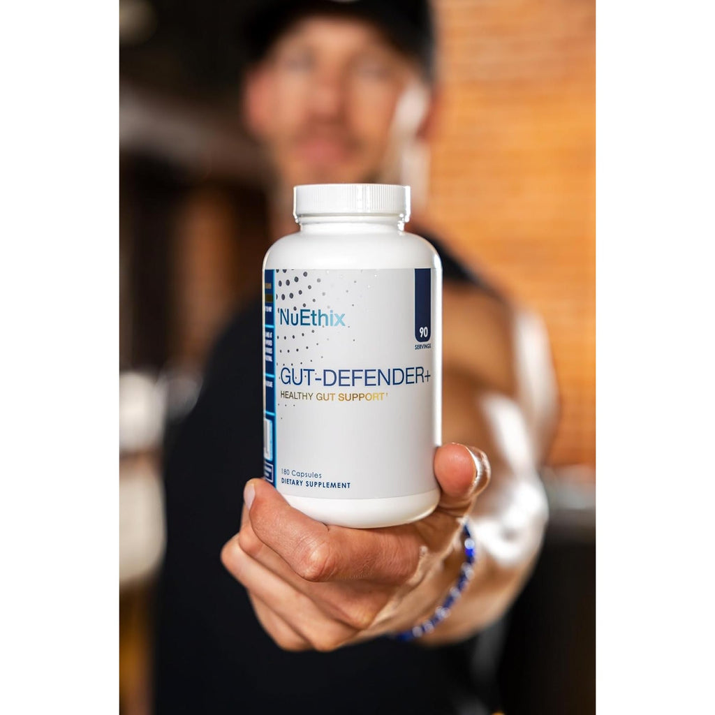 Nuethix Formulations Gut Defender+ Microbiome Balance Dietary Supplement, 180 Capsules, 90 Servings