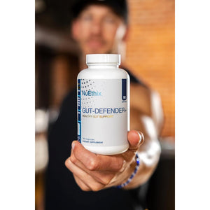 Nuethix Formulations Gut Defender+ Microbiome Balance Dietary Supplement, 180 Capsules, 90 Servings