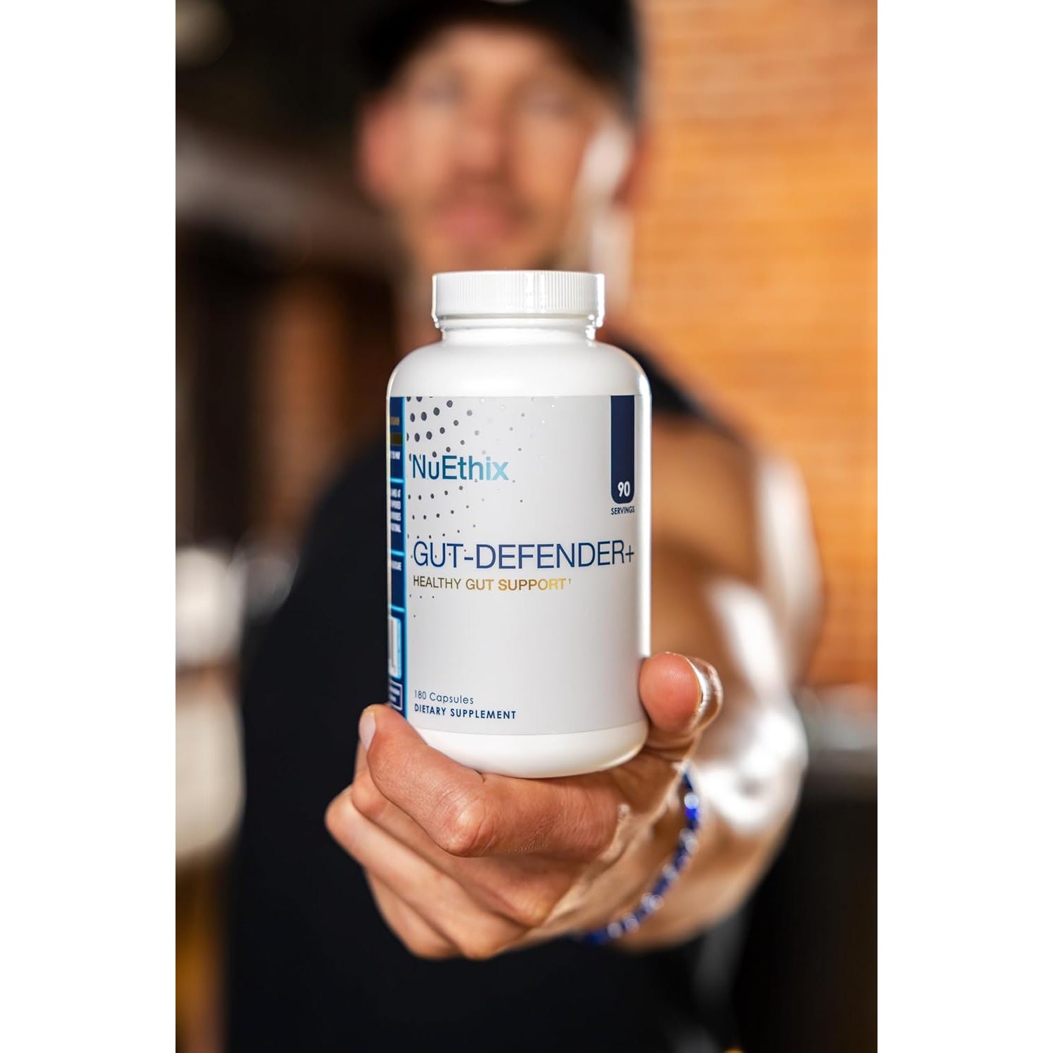 Nuethix Formulations Gut Defender+ Microbiome Balance Dietary Supplement, 180 Capsules, 90 Servings
