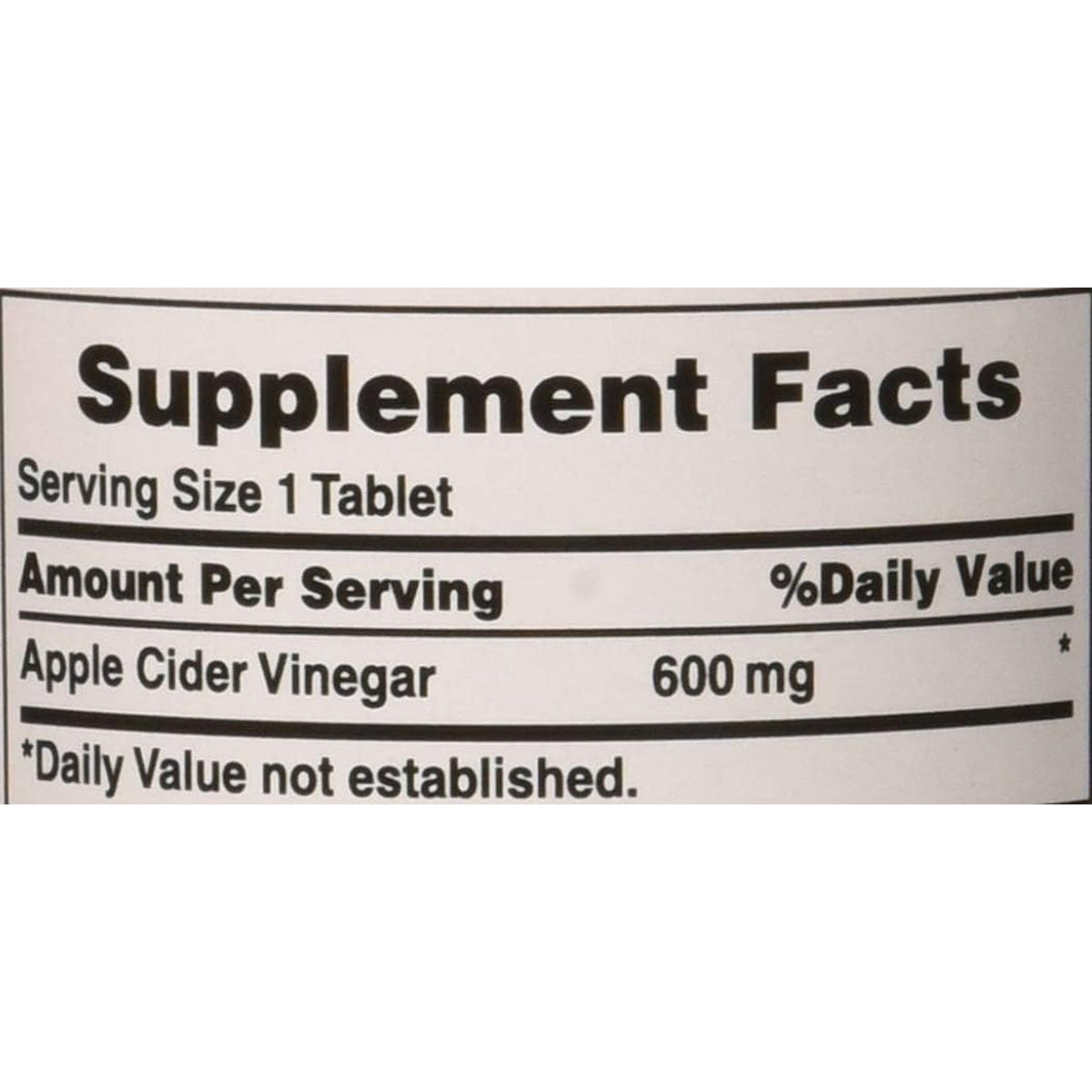 Puritan'S Pride Apple Cider Vinegar 600 Mg, Vegetarian Dietary Supplement, 6 Month Supply, 200 Tablets (Packing May Vary)