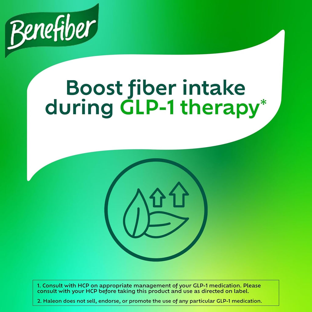 Benefiber GLP-1 Friendly Fiber Supplement, Strawberry Lemonade, on the Go Stick Packs, 36 Count