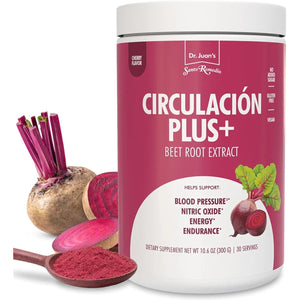 Santo Remedio Circulación plus with Beet Extract – Nitric Oxide & Circulation Support Drink, Energy & Stamina Support, Cherry Flavor – Vegan Superfood Supplement – 30 Servings