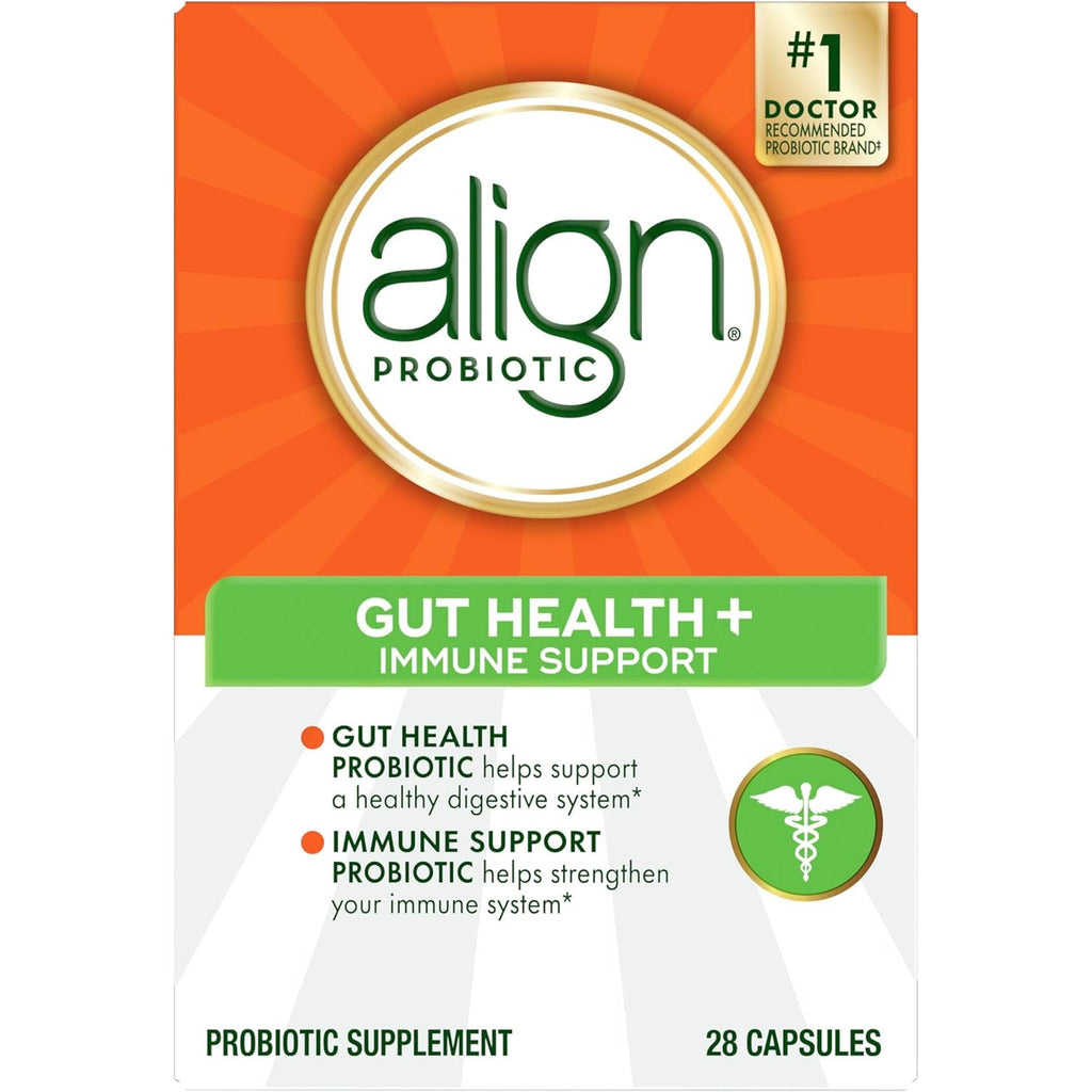 Align Probiotic, Gut Health + Immune Support Probiotic, Probiotics for Women and Men, Probiotics for Digestive Health and Immune Health, #1 Doctor Recommended Brand‡, 28 Capsules