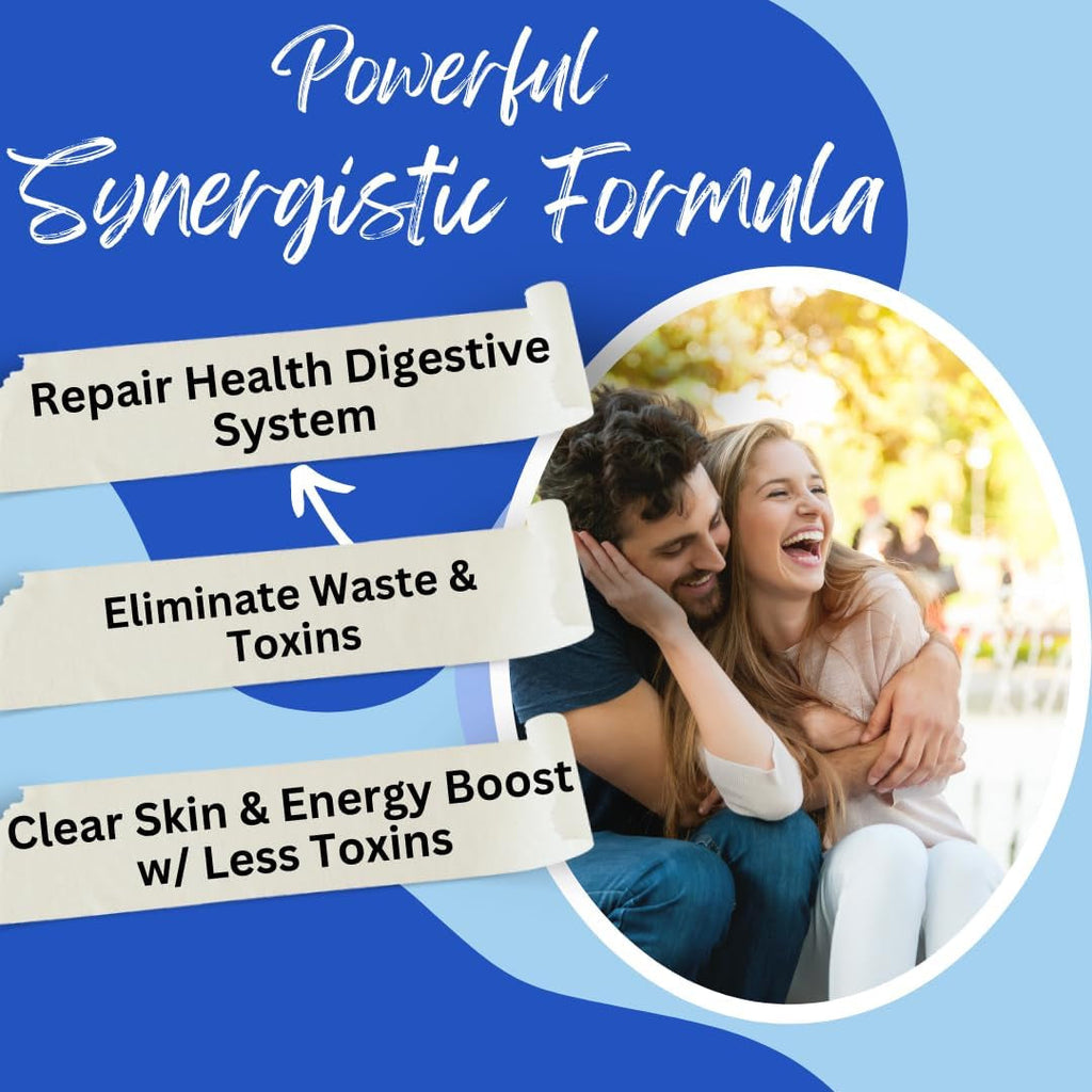Bioimmune Slimtox™ Organic 15 Day Colon Cleanse & Detox for Flat Stomach Less Bloat & LBS W/Probiotics - Constipation Relief - Flushes Toxins, Boosts Energy