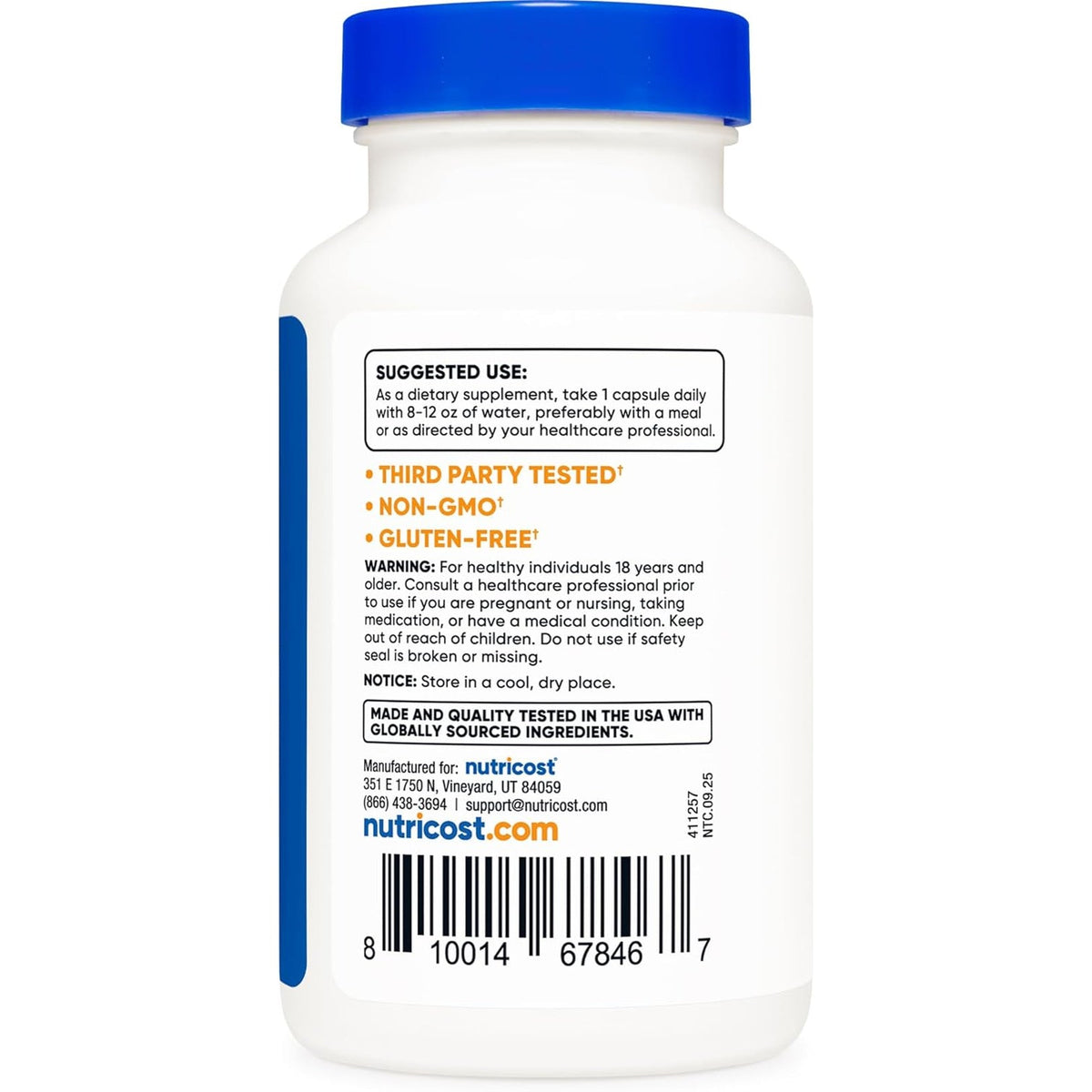 Nutricost Apigenin 50Mg, 180 Capsules - Non-Gmo, Gluten Free, Vegan