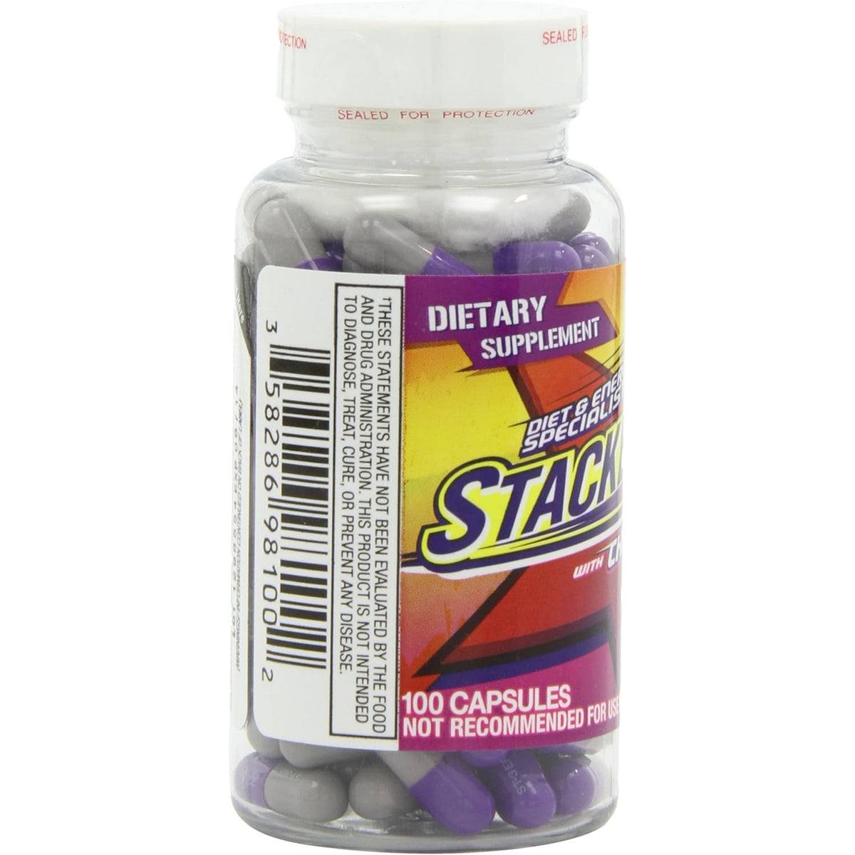 Stacker 3 Metabolizing Fat Burner with Chitosan, Capsules, 100Count Bottle