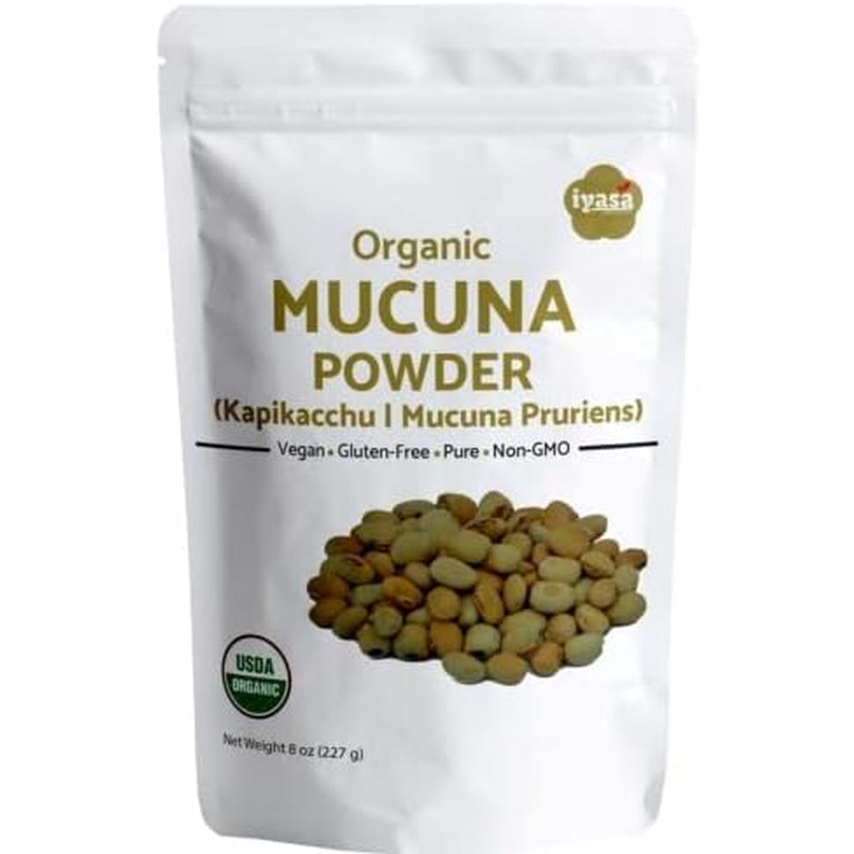 Mucuna Pruriens Powder 8 Oz - USDA Organic Velvet Beans - Natural Superfood Powder - Supports Vitality, Mental Clarity & Routine Wellness - Mucuna Pruriens Supplements by Iyasa Holistics