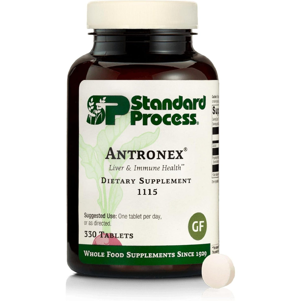 Standard Process Antronex Liver Health Dietary Supplement - Gluten-Free, Non-Dairy, Non-Soy & Non-Grain Immune Care - 330 Tablets