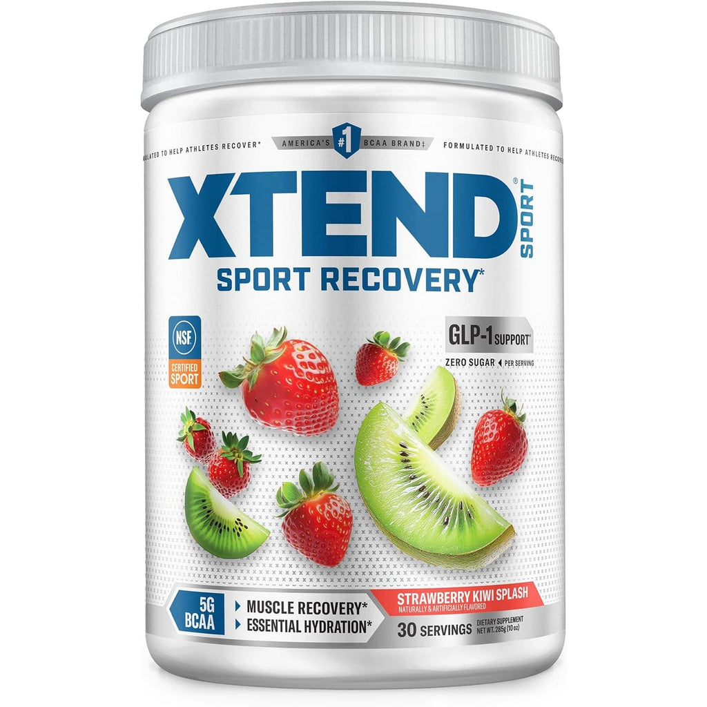 Xtend Scivation Sport BCAA Powder Strawberry Kiwi Splash - Electrolyte Powder for Recovery & Hydration with Amino Acids - 30 Servings
