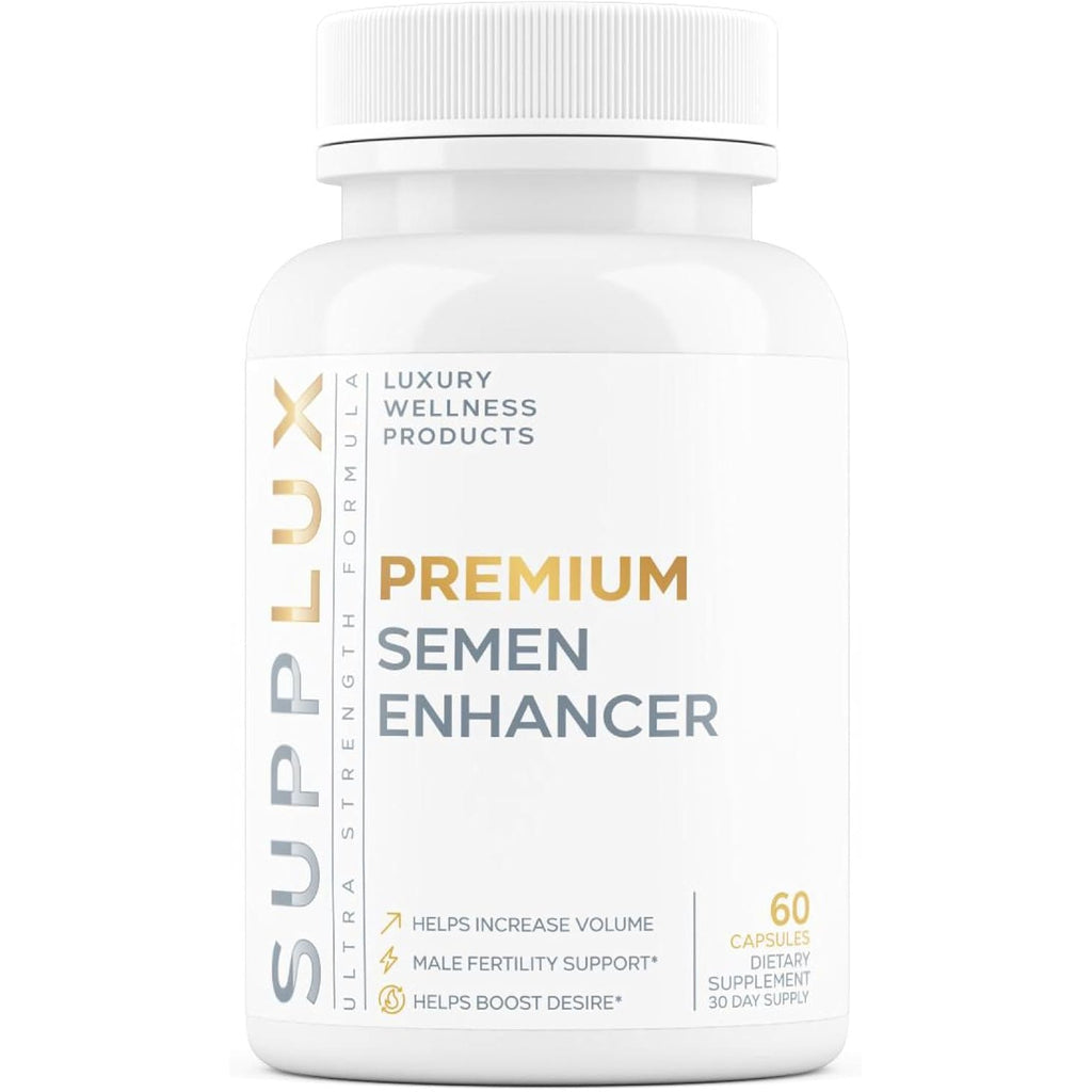 Semen Fertility Enhancer for Men - Help Amplify Semen & Overall Health - Assists T-Levels for Male Vitality, Blood Flow Support & Performance - 3Rd Party Tested Supplement - 60 Capsules
