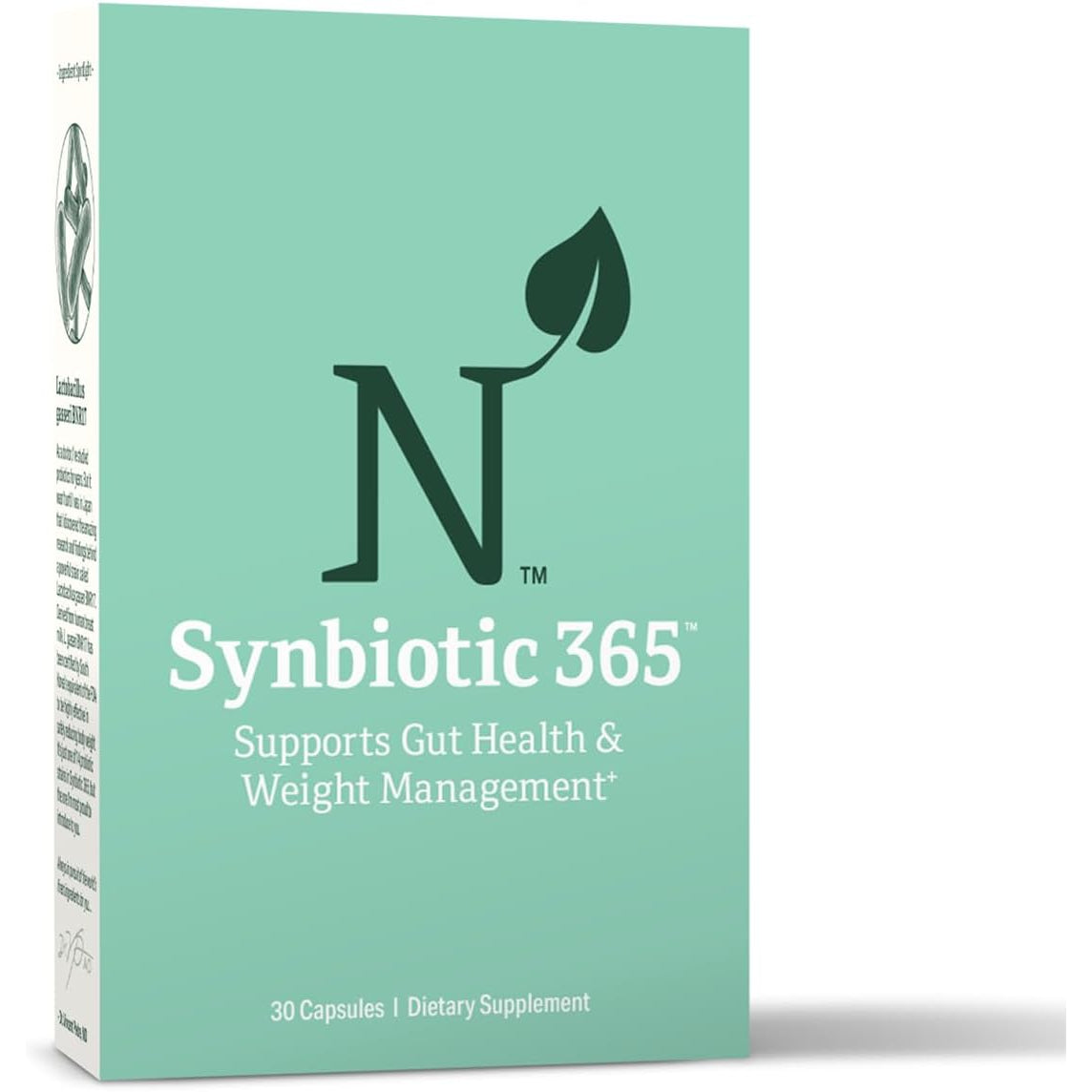 Synbiotic 365 Triple Action Prebiotics and Probiotics for Women & Men | Supplement with B Vitamins, Biotin & Niacin | Gluten Free, Non-Gmo & Vegan | 20 Billion CFU | 30 Servings