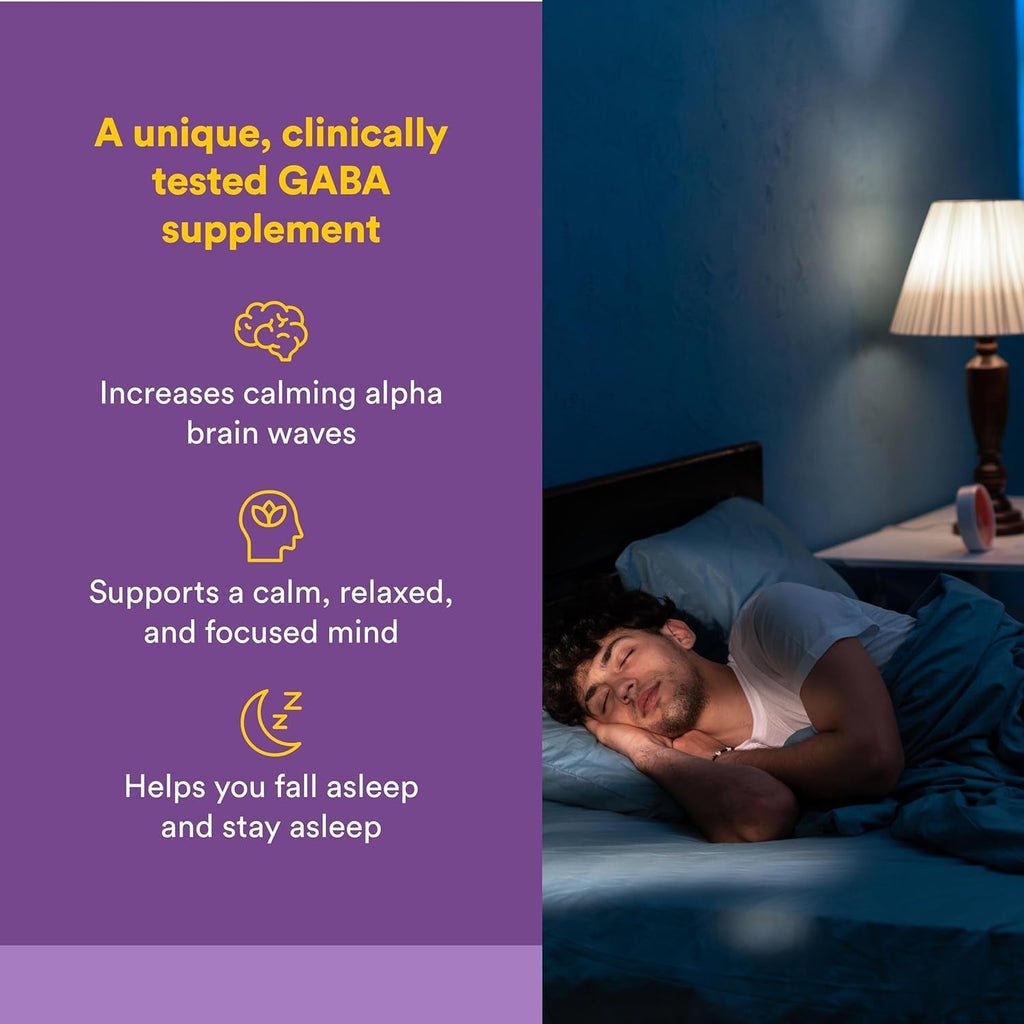 Natural Factors Pharma GABA - Dietary Supplement Supports Calm Sleep & Sleep Quality - Natural, Fast-Working Supplement Aids Focus & Brain Health - 60 Vegetarian Capsules (60 Servings)