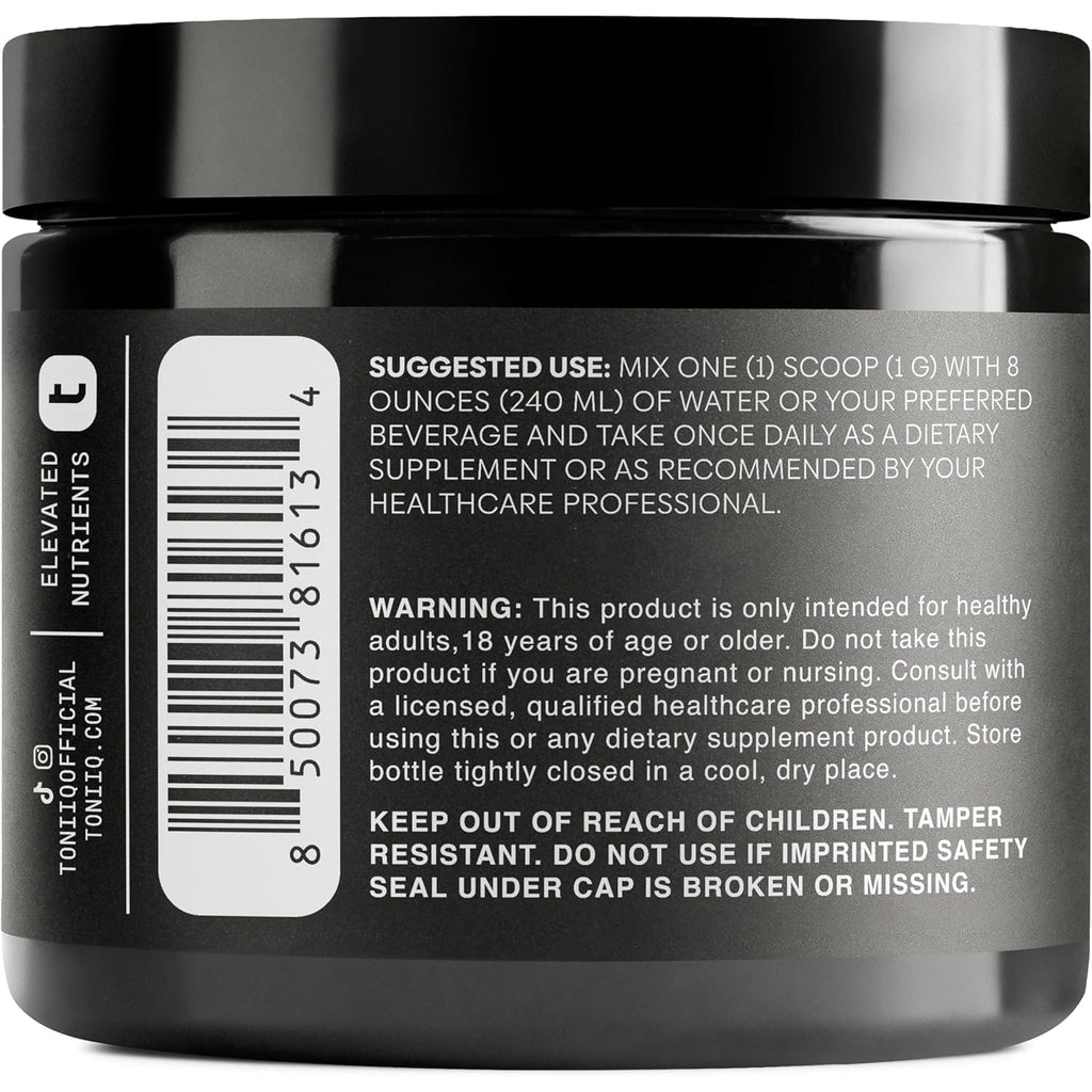 Toniiq L Reuteri Powder 200 Billion CFU– Lactobacillus Reuteri LR08 Probiotic – 1G per Serving – High-Potency Single-Strain Probiotic Powder – 20 Servings