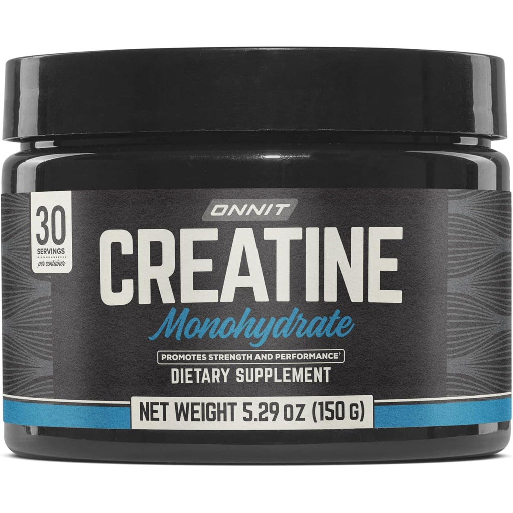 ONNIT Creatine Monohydrate Powder, IGEN(TM) Non-Gmo Tested 5G Premium Creatine for Muscle Strength, Power and Lean Mass, Supports Brain Health, Brain Cellular Energy, Unflavored, 30 Servings, 5.29 Oz