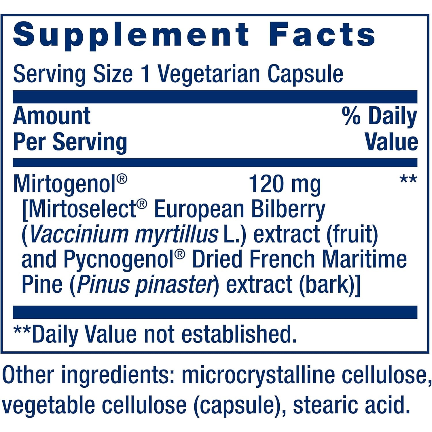 Life Extension Eye Pressure Support with Mirtogenol - Eye Health Supplement for Healthy Eye Pressure - with French Maritime Pine Bark – Gluten-Free, Vegetarian, Non-Gmo - 30 Capsules