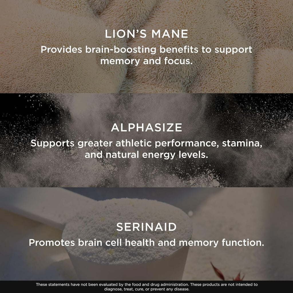 Genius Consciousness - Premium Nootropic Powder for Focus, Memory & Mental Clarity - Alphasize, Neurofactor, Lion’S Mane & Dynamine - Natural Brain Booster for Studying, Work & Creativity – Watermelon