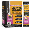 ONNIT Alpha Brain Instant Cognitive Support Drink Mix, Blackberry Lemonade Flavor, Nootropic Supplement for Focus, Memory, and Clarity, 0.13 Oz Packets, 30 Count