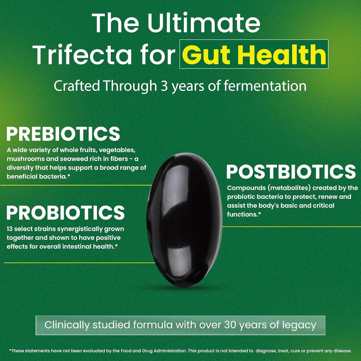 Dr Ohhira'S 3-In-1 Probiotics, Prebiotics and Postbiotics to Support Digestive Health for Men & Women | Support Complete Gut Health with Pre, Pro and Post Biotics Supplement | 100 Vegan Capsules