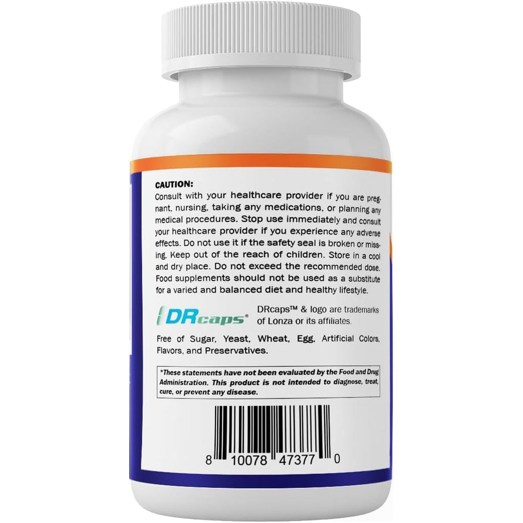 Vitamatic Lactobacillus Reuteri Complex – 22 Billion CFU per Delayed Release Capsule – 60 Capsules – Digestive & Gut Health Support – with Prebiotic Inulin Fiber