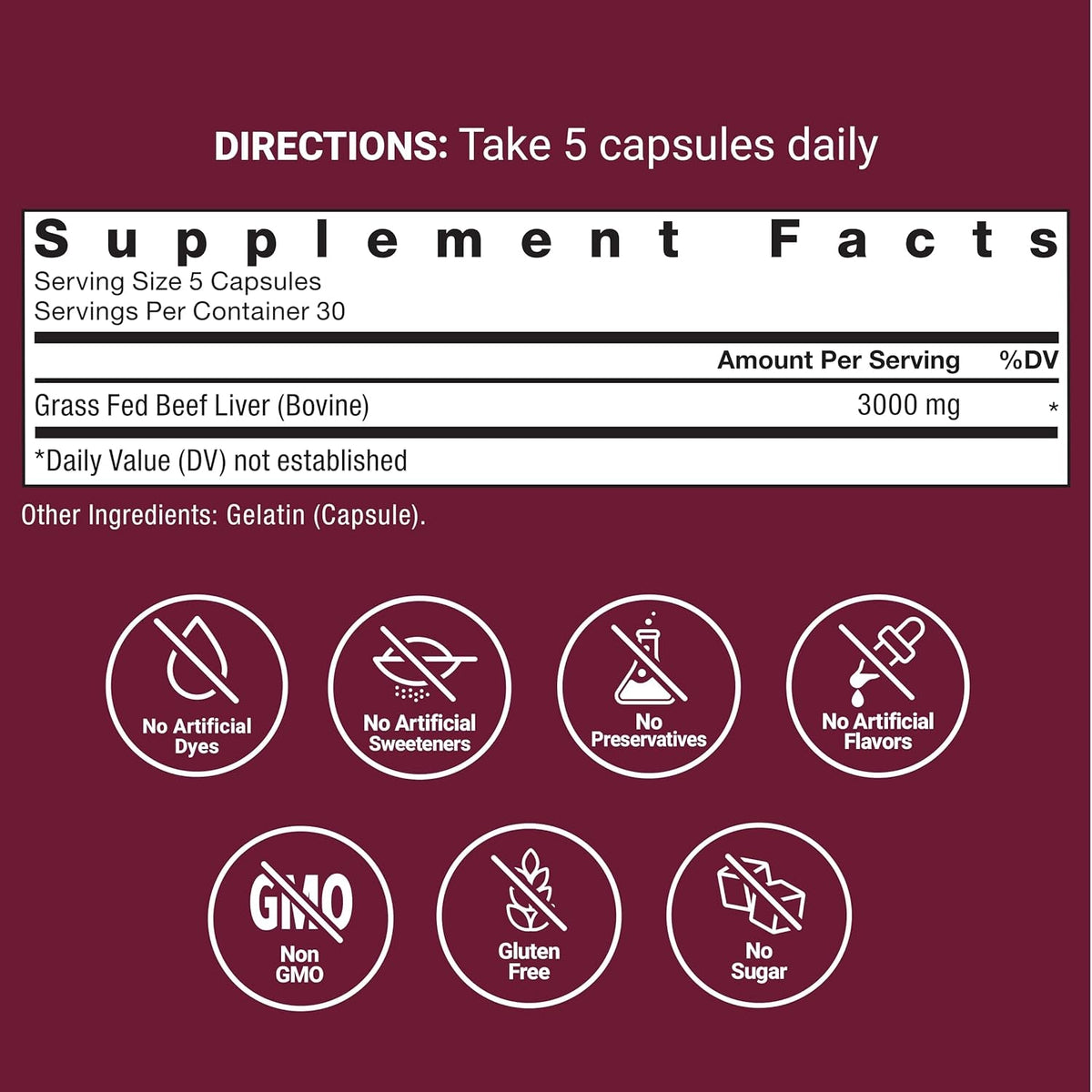 Force Factor Primal Origins Beef Liver Capsules, Grass Fed Beef Organ Supplement, Pasture-Raised, Hormone & Antibiotic Free, Non-Gmo, 150 Capsules
